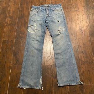 BKE Denim “Carter” distressed jeans size 33 Long